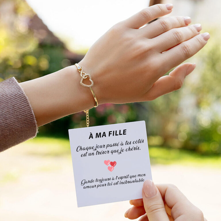 Bracelet Enfant Fille CheersLife 2 Pces Retour à L'école, Bracelet Pour Maman Et Fille Bracelet Mere Fille