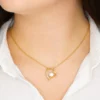 Collier Cœur Scintillant