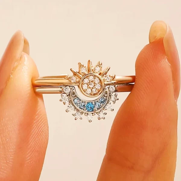 Bague pierre de lune soleil – Image 4