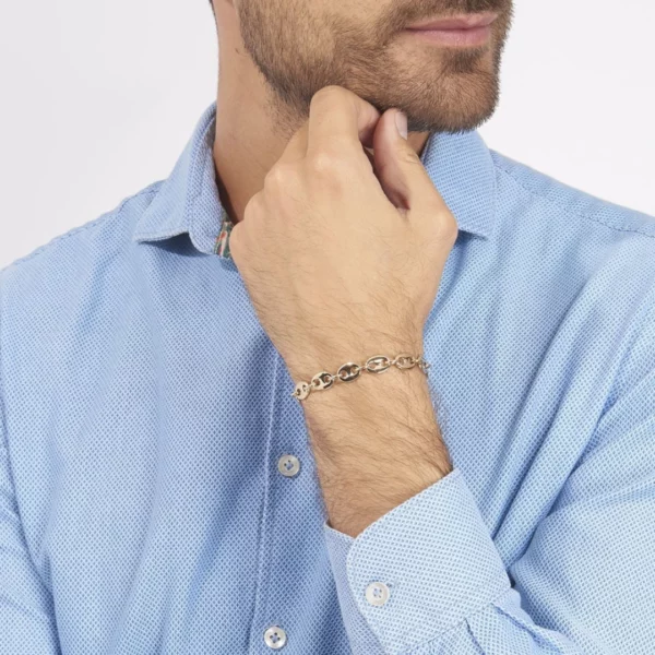 Bracelet graine de café or homme​ – Image 2