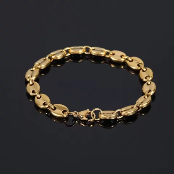 Bracelet graine de café or homme​ – Image 4