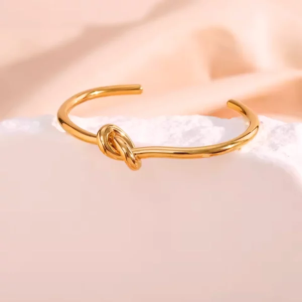 Bracelet jonc femme or​ – Image 4