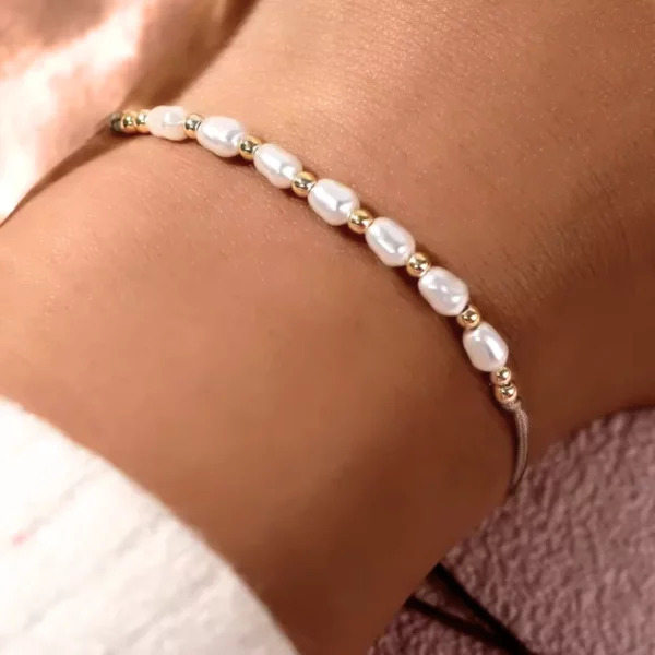 Bracelet cordon perle Sally