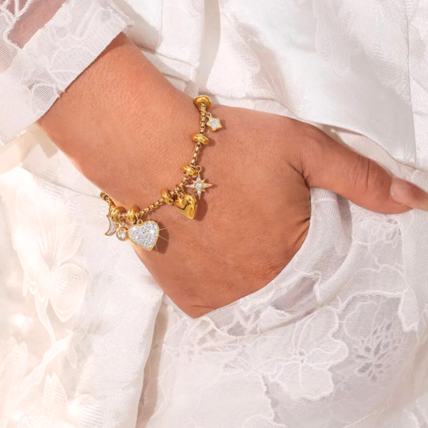 Bracelet en coeur Céleste – Image 3