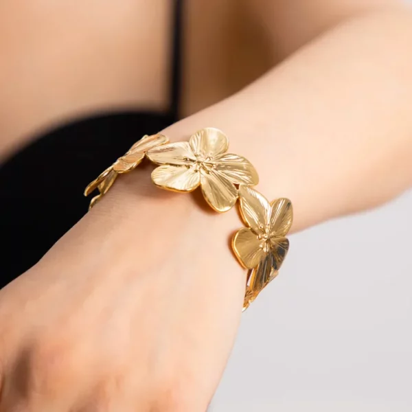 Bracelet fleuri mariage Morgane – Image 2