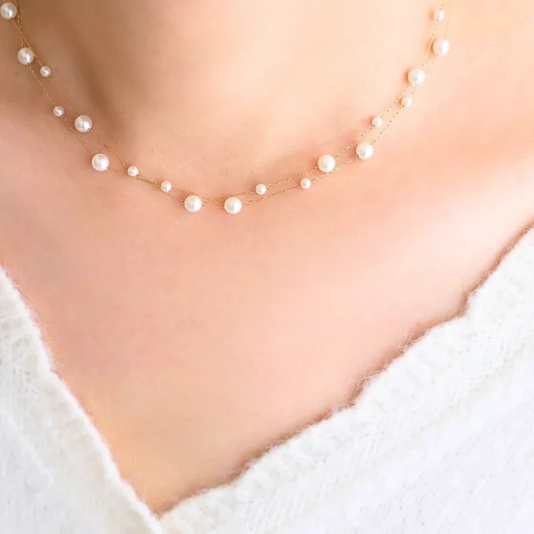 Collier perle ras de cou Lily – Image 2