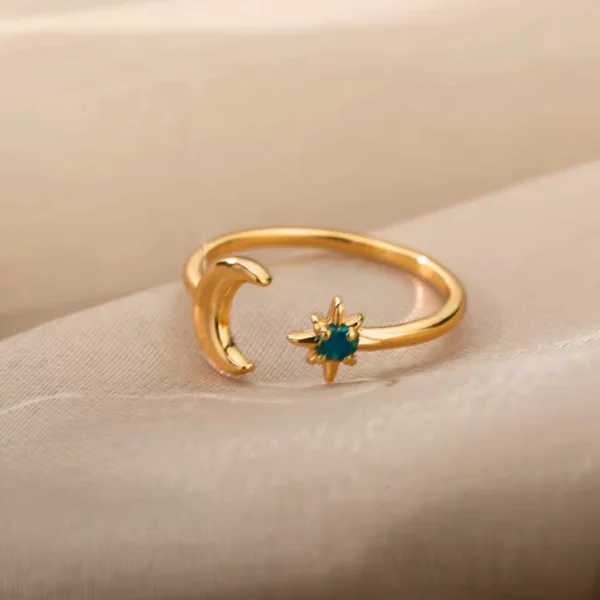 Bague lune et soleil Iliana – Image 2