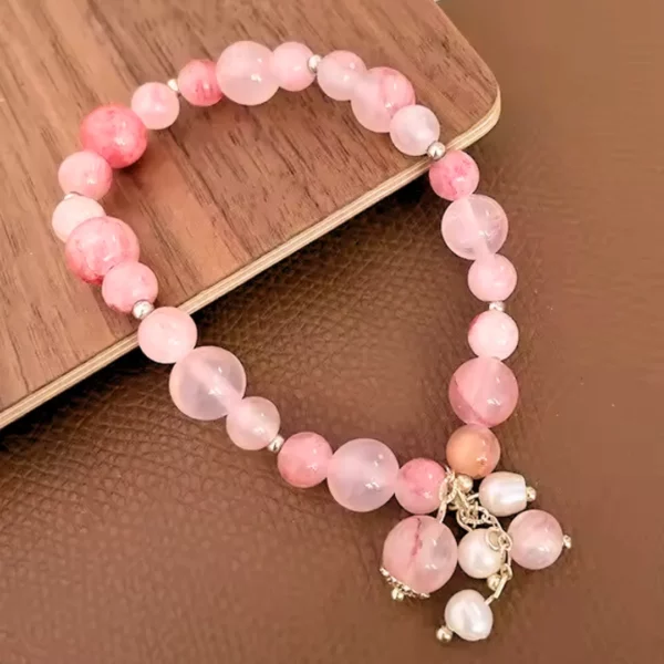 Bracelet en quartz rose Victoria – Image 4