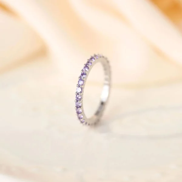 Bague argent et améthyste Apolline – Image 3