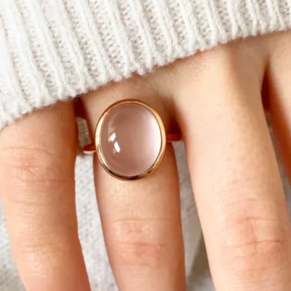 Bague en quartz rose Léa – Image 2