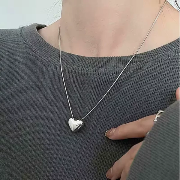 Collier coeur argent Héloïse