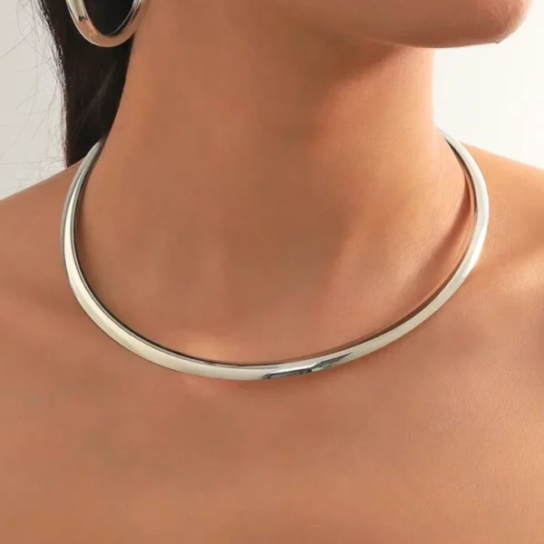 Collier ras de cou argent femme Adèle – Image 3