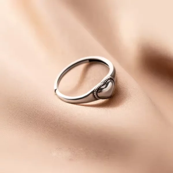 Bague argent coeur Eléa – Image 5