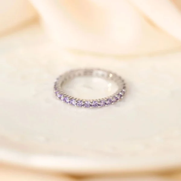 Bague argent et améthyste Apolline – Image 4