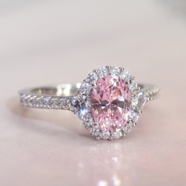 Bague pierre rose Céline – Image 4