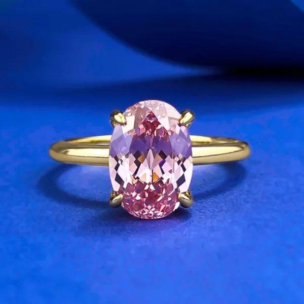 Bague saphir rose Amandine – Image 4