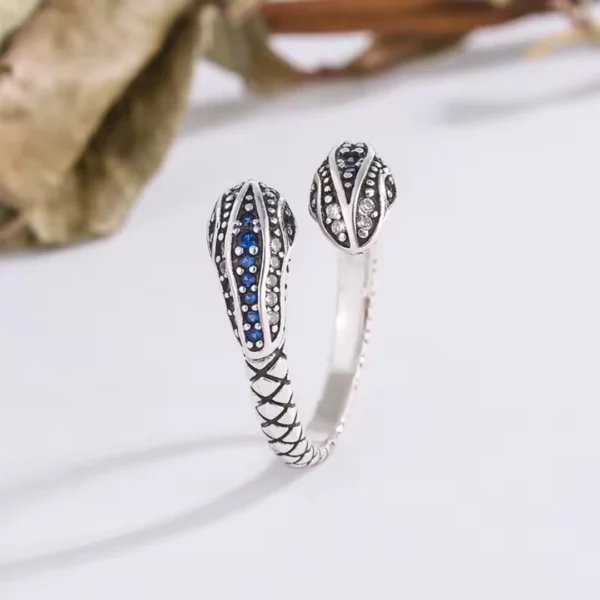 Bague serpent en argent – Image 4