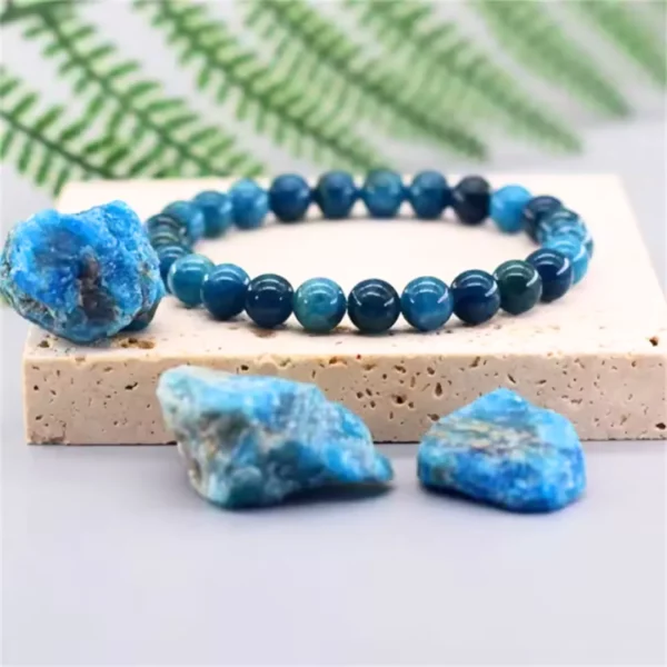 Bracelet apatite bleue Alba – Image 4