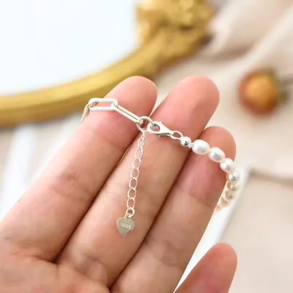 Bracelet argent perle Julietta – Image 3