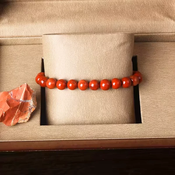 Bracelet en jaspe rouge Roma – Image 2