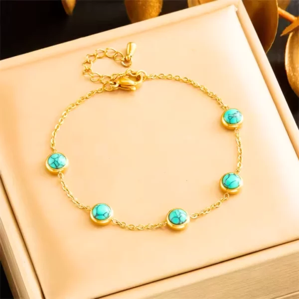 Bracelet turquoise femme – Image 2