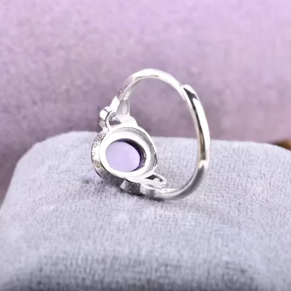 Bague amethyste et argent – Image 5