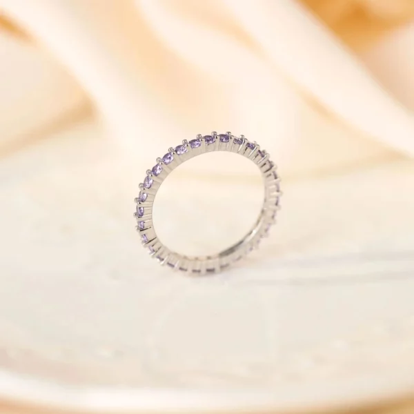 Bague argent et améthyste Apolline – Image 5