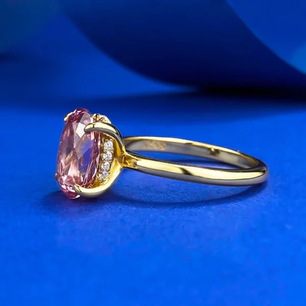 Bague saphir rose Amandine – Image 5