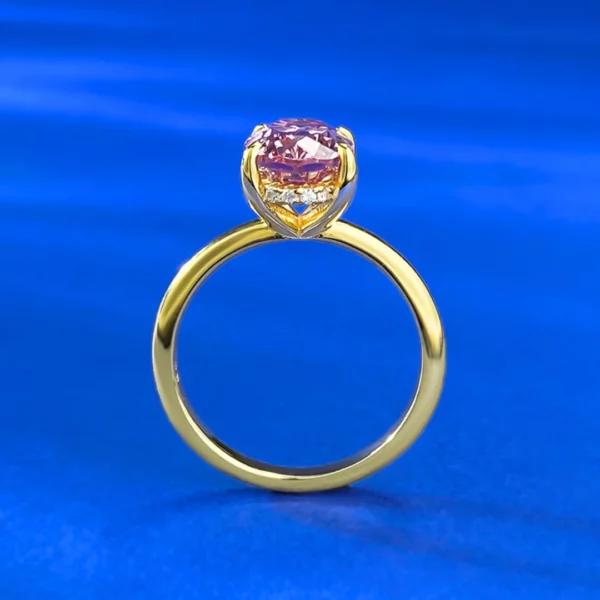 Bague saphir rose Amandine – Image 6