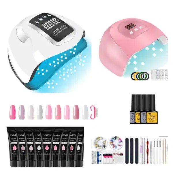 Kit vernis semi permanent – Manucure brillante jusqu’à 3 semaines chez vous – Facile, rapide et longue tenue