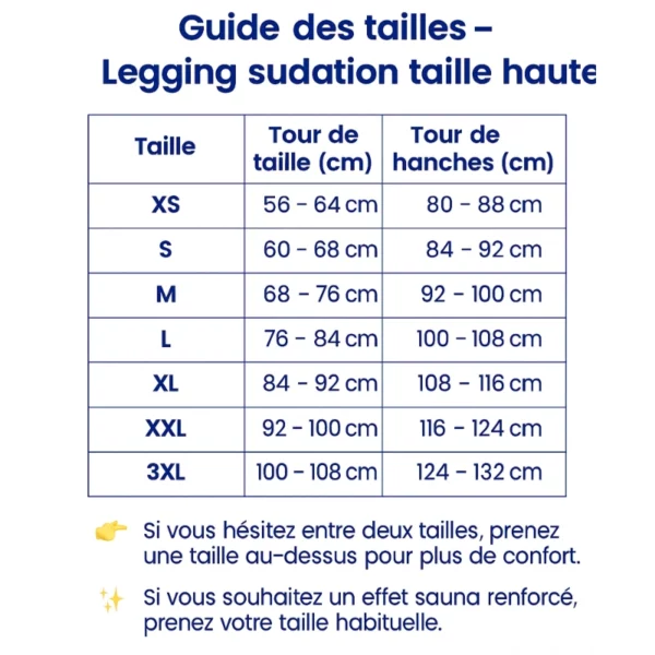 Legging sudation taille haute femme – Image 3