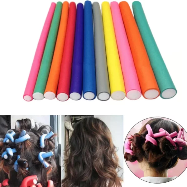Bigoudis pour cheveux – Boucles parfaites sans chaleur – Coiffure facile et volume naturel
