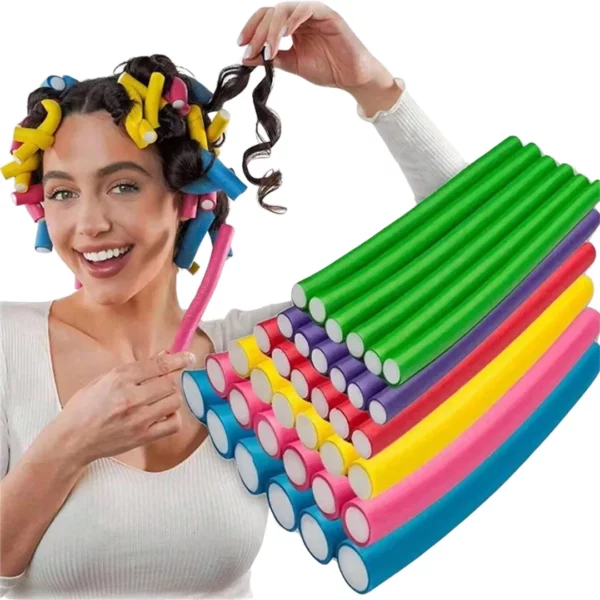 Bigoudis pour cheveux – Boucles parfaites sans chaleur – Coiffure facile et volume naturel