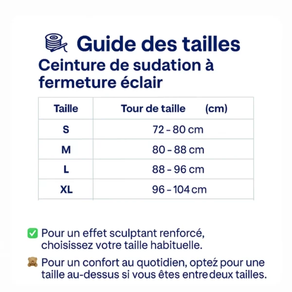 Ceinture de sudation à fermeture éclair – Taille affinée et ventre plat – Idéale pour brûler les graisses efficacement – Image 3