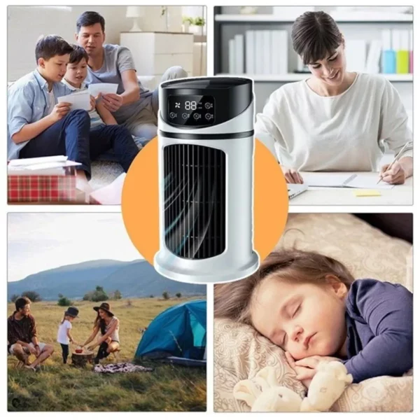 Climatiseur mobile silencieux sans installation – Rafraîchissement instantané sans travaux, idéal pour l'été