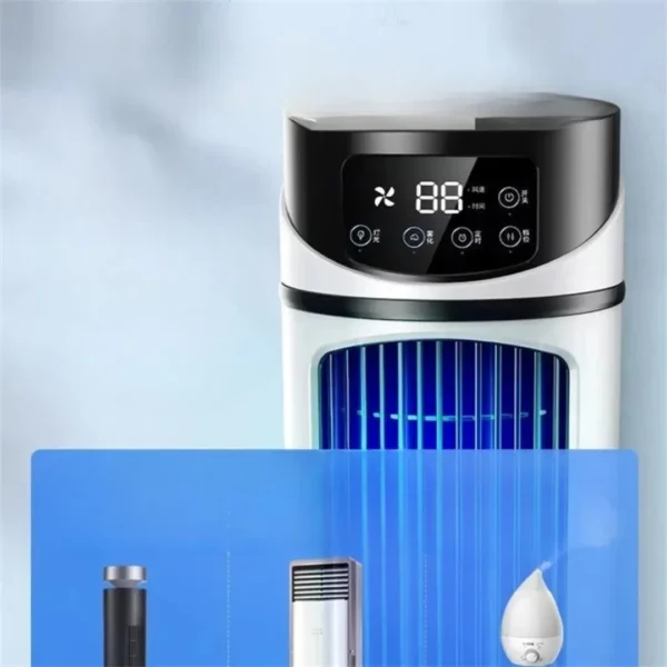 Climatiseur mobile silencieux sans installation – Rafraîchissement instantané sans travaux, idéal pour l'été – Image 2
