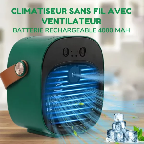Climatiseur portable chambre sans évacuation – Refroidissement instantané et silencieux pour nuits d'été fraîches – Image 5