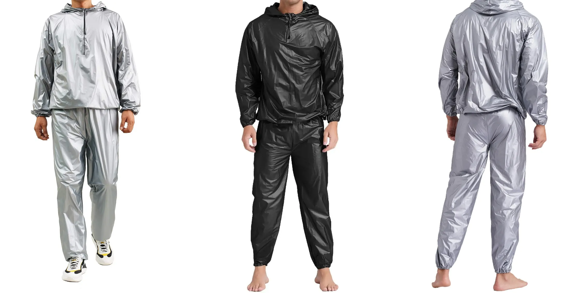 Combinaison De Sudation Homme Donason - Vêtement Amincissant Sport & Fitness - Manches Longues Compression