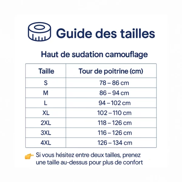 Haut de sudation imprimé camouflage – Brûle les graisses en boostant la transpiration – Idéal pour affiner la silhouette – Image 3