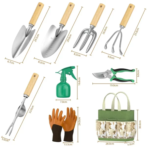 Kit de jardinage en acier inoxydable – Image 7