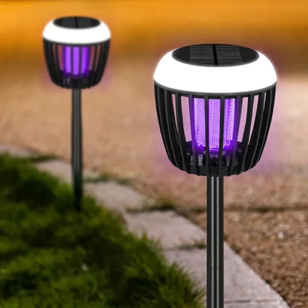 Lampe moustique solaire jardin extérieur – Image 2