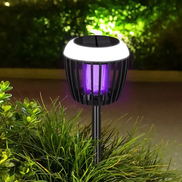 Lampe moustique solaire jardin extérieur