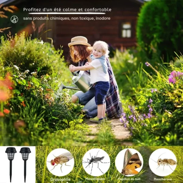 Lampe solaire anti moustique jardin – Image 4