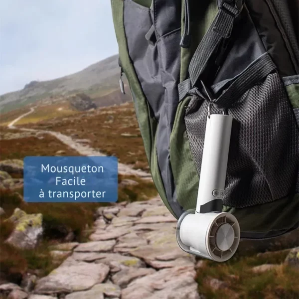 Mni ventilateur USB portable – rafraîchissement instantané partout – idéal bureau, voyage, été – Image 7