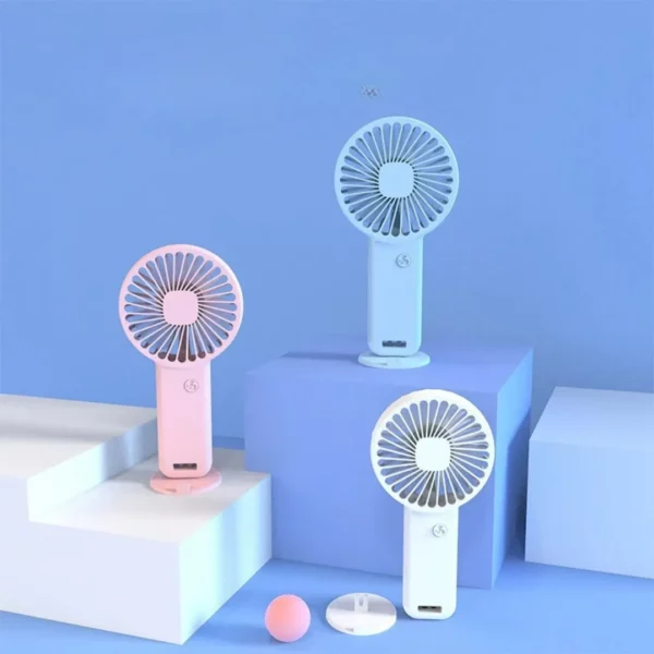 Mini ventilateur USB rechargeable bureau – Image 4