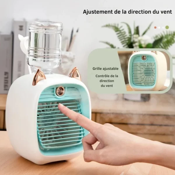 Mini ventilateur renard portable – fraîcheur immédiate en été – compact, léger et ultra mignon pour enfants et adultes – Image 4