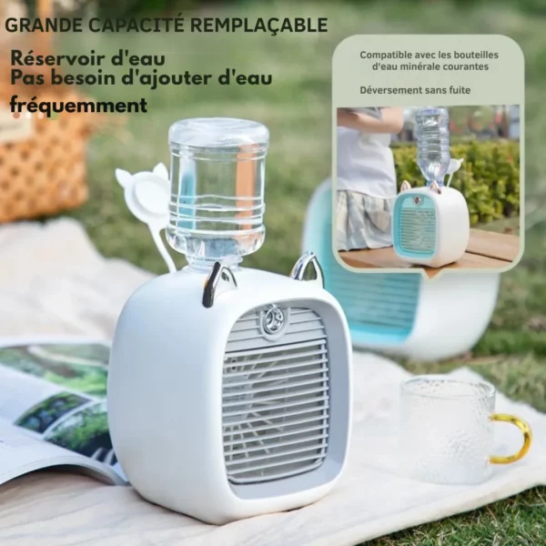 Mini ventilateur renard portable – fraîcheur immédiate en été – compact, léger et ultra mignon pour enfants et adultes – Image 2