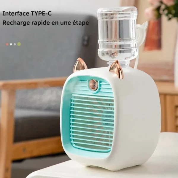 Mini ventilateur renard portable – fraîcheur immédiate en été – compact, léger et ultra mignon pour enfants et adultes – Image 5