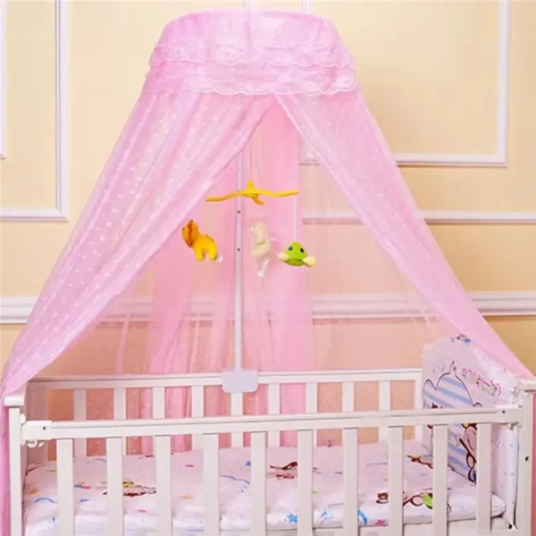 Moustiquaire lit bébé avec support – Image 5