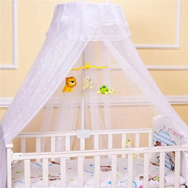 Moustiquaire lit bébé avec support – Image 7